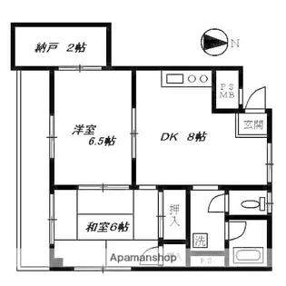 ダイヤハイツ神奈川【3階】の間取り