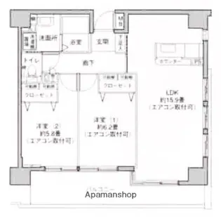 プレジール吉野町【3階】の間取り