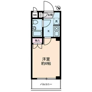 キャッスルマンション鶴間【1階】の間取り