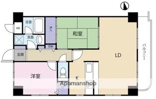PRATIQUESHINMARUKO【2階】の間取り