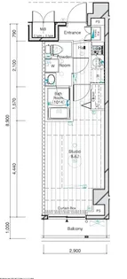 メインステージ二子多摩川【3階】の間取り