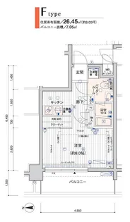 メインステージ横浜【8階】の間取り