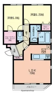 ルシェンテD棟【1階】の間取り