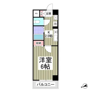 シャトール田口金沢八景【5階】の間取り