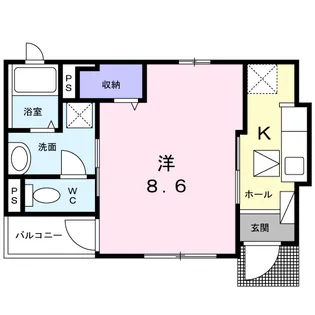 サン ミルト【1階】の間取り