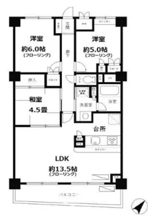 ガーデンコート洋光台【1階】の間取り