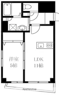 ヨコハマベイダイアモンドストリーム【5階】の間取り