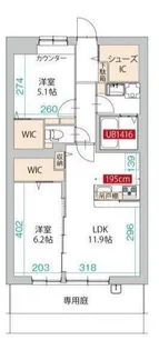 ジョウテン ヒサリコ【1階】の間取り