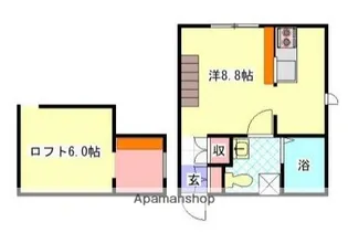 CAMELLIA寺前【2階】の間取り