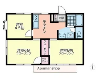 ハイツ矢向A棟【1階】の間取り