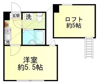 ラ・カーサ・ギブリ【2階】の間取り