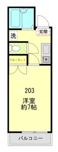 プランドール汐入【2階】の間取り