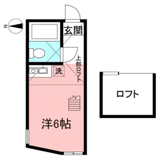 ユナイト和田町スワロフスキー【1階】の間取り