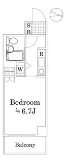 マリーヌ吉野町【2階】の間取り
