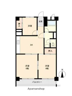 山王台マンション【2階】の間取り