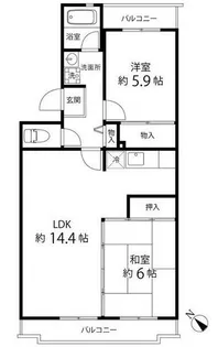 鎌倉グリーンヒルズ【3階】の間取り