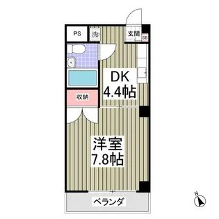 トーシンハイツ東品川【2階】の間取り
