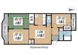 エスティア【1階】の間取り