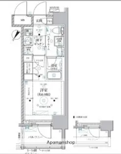 ベルグレード川崎AZ【15階】の間取り