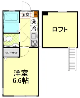 シャンブル日吉【1階】の間取り