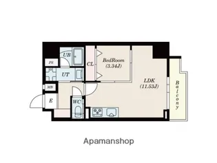 URBANAGE新横浜【7階】の間取り