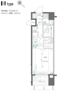 ZOOM横浜関内【9階】の間取り