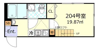 ルノン武蔵新城【2階】の間取り