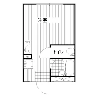 サイドガレージ矢部【2階】の間取り