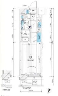 メインステージ横濱黄金町【2階】の間取り