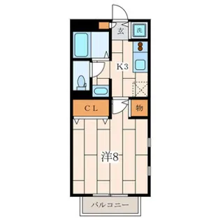 リヴュール・ベルテ【2階】の間取り