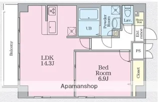アークヒルズ横浜英町【7階】の間取り