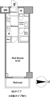 レジディア武蔵小杉【4階】の間取り
