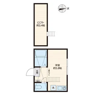 G・Aタウン白楽Ⅱ【1階】の間取り