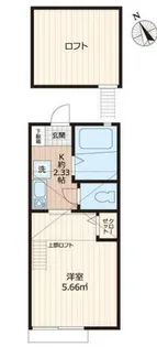 G・Aヒルズ三ツ沢下町【2階】の間取り