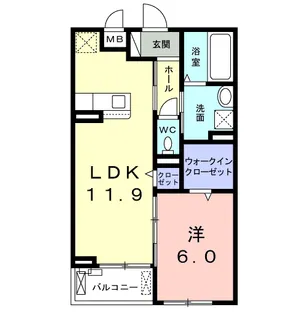 コリーヌ・K【2階】の間取り