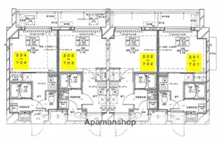 グランリーヴェル新川崎VERY(グランリーヴェルシンカワサキベリ【3階】の間取り