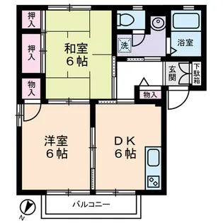 クレール大倉山 太尾町【2階】の間取り