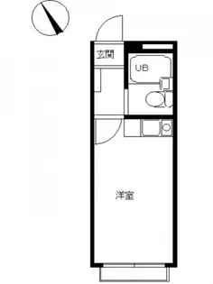 スカイピア旗の台【105号室号室】の間取り