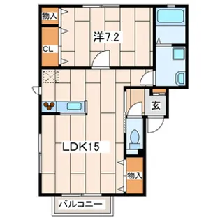 グランドパーク【2階】の間取り