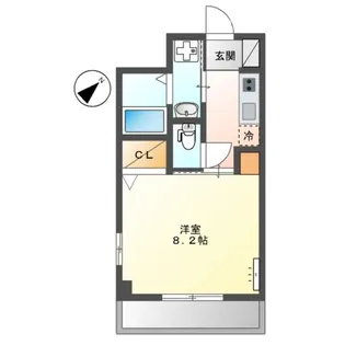 サン コンフォート【205号室】の間取り