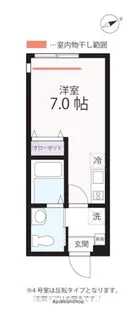 ハーミットクラブハウス野毛山公園【1階】の間取り