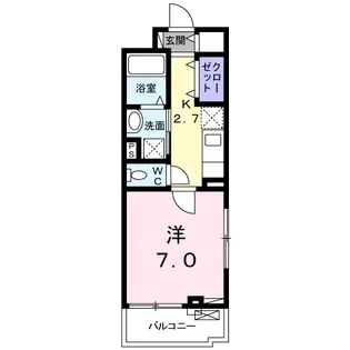 ソレアード・パッセオ【2階】の間取り