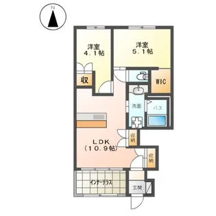 アイディール【1階】の間取り