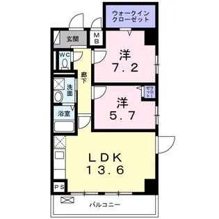 アルカサル中央通【3階】の間取り