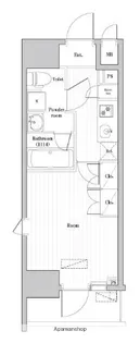 アークマーク大森町アジールコート【9階】の間取り