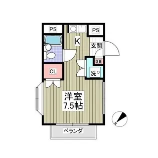 フローラルコートⅢ【1階】の間取り