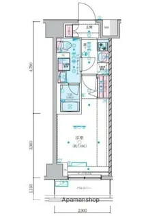 ジェノヴィア阪東橋スカイガーデン【4階】の間取り