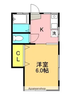 三戸部アパート【1階】の間取り