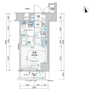 メインステージ川崎南幸町【3階】の間取り