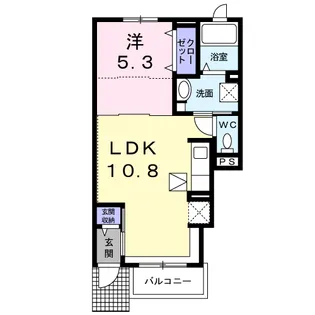 フランブリーズ【1階】の間取り